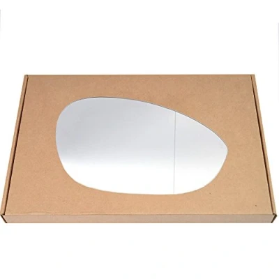 Image of Less4spares Wing Mirror Glass Right Compatible with Fiat 500, 500c 2007 2020 STICK ON Driver Off Side Blind Spot