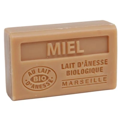 Image of Label Provence Nature Savon de Marseille French Soap Made With Fresh Organic Donkey Milk Honey Fragrance 60 Gram Bar