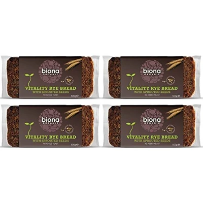 Image of (4 Pack) Biona Org Sprout Mix Rye Bread 500g 4 Pack Bundle