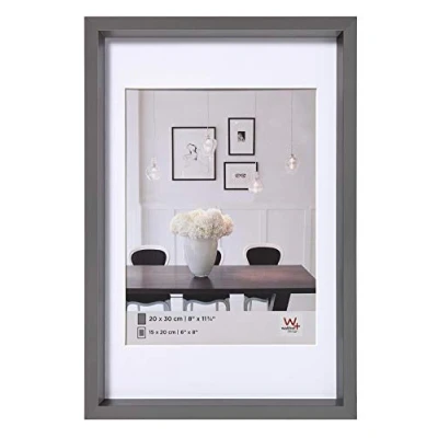 Image of walther Design Picture Frame Steel 15 x 20 cm with PassepArtout, Style Plastic ES520D