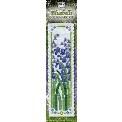 Image of Textile Heritage Collection Cross Stitch Bookmark Kit Bluebells
