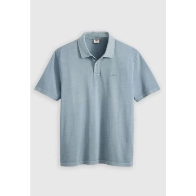 Image of Levi&#039;s Authentic Polo shirt, Men&#039;s, Size: XS, Garment dye steam blue