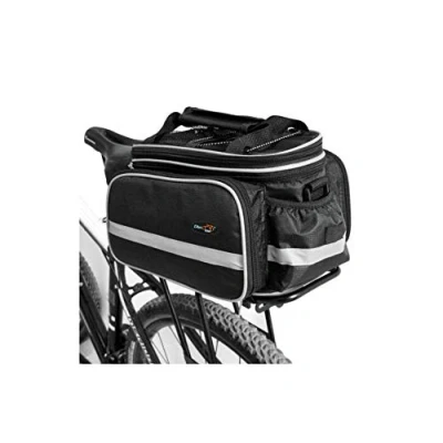 Image of Disconano Waterproof Multi Function Excursion Cycling Bicycle Bike Rear Seat Trunk Bag Carrying Luggage Package Rack Pannier with Rainproof Cover (Black)