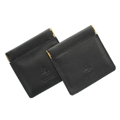 Image of Visconti Pack of 2 Leather Snap Top Purses CP7 Black