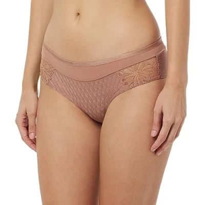Image of Triumph Women&#039;s Azalea Florale Hipster Briefs, Toasted Almond, 10