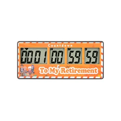Image of Yooreal Digital Kitchen Timer,Retirement Countdown Timer 9999 Days,Magnet Design,Loud Alarm,Tracks Wedding Vacation Working Cooking Baby birth (yellow)