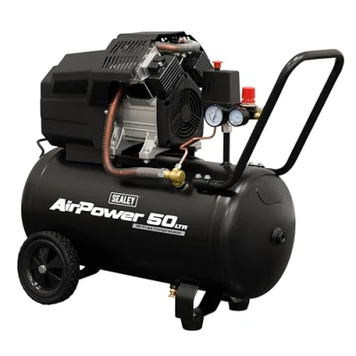 Image of Sealey Air Compressor 50L V Twin Oil Free Direct Drive 3hp