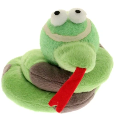Image of Mool Plush Squeaky Dog Pet Toy PlaySnake, 13 cm
