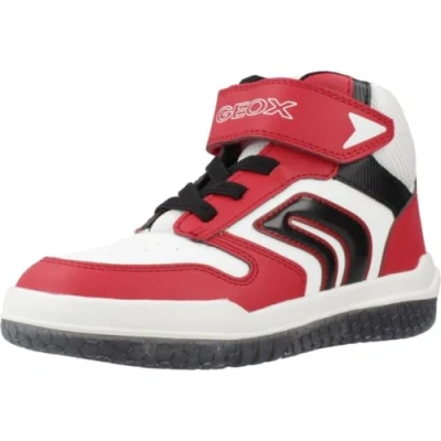 Image of Geox Boy&#039;s J Buzzerlight Boy a Sneaker, Red White, 10 UK Child