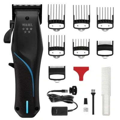 Image of Wahl Vapor Lithium Clipper Kit, Adjustable Bald Fade, High Speed Brushless Motor, 32 Teeth Blade, Long Life Cordless Battery, Zero Gap Adjustable, Adaptive Control, Lightweight
