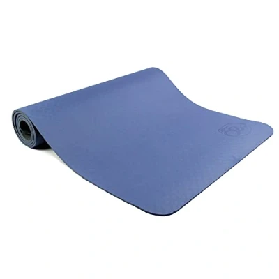Image of Yoga Mad Evolution Mat Non Slip TPE Exercise with Carry Strap 183cm x 60cm 4/6mm Used for Pilates, Yoga, Stretching, Home Workouts and General Fitness