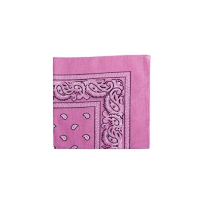 Image of Macahel Cotton Paisley Design Bandana (Pink)