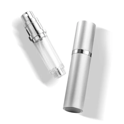 Image of VVGAOGES Perfume Atomiser,Portable Refillable Empty Spray,Mini Bottles for Travel 5ml (Silver)