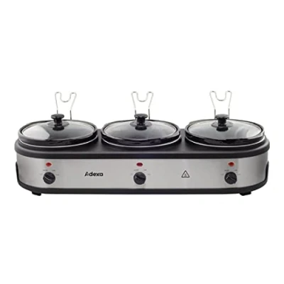 Image of Stalwart DA NSC325 Ceramic Pot Slow Cooker 3x2.5 litres