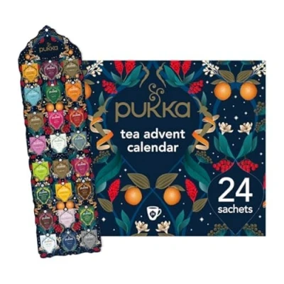 Image of Pukka Herbs Advent Calendar 2024 Organic Tea Selection Ideal Secret Santa Christmas Gifts Idea For Women &amp; Men Perfect Enthusiasts 24 Delightful Black/Green/Herbal Infusion Bags