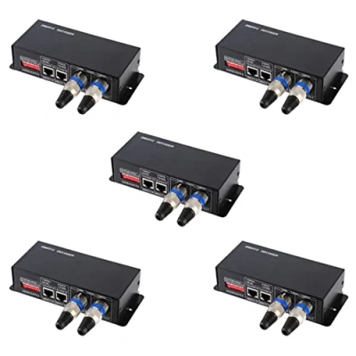 Image of Spactz 5X 3CH DC12 24V RGBW DMX 512 Decoder LED Controller RGB DMX512 Decoder,