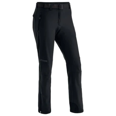 Image of maier sports Women&#039;s Tech Pants W Softshell Pants, Warm Hiking Trousers, Elastic Trekking Black