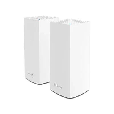 Image of Linksys Velop Whole Home Intelligent Mesh WiFi 6 (AX4200) System, Tri Band, 2 pack wireless router Gigabit Ethernet band (2.4 GHz / 5 GHz) White