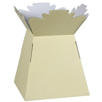 Image of APAC Ivory Living Vase Flower Box Bouquet Transporter, Sweet Tree
