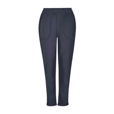 Image of Weird Fish Malorri Organic Cotton Chino Trousers Navy Size 16