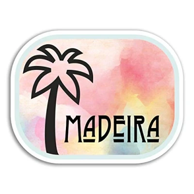 Image of 2 x 10cm Madeira Portugal Vinyl Stickers Travel Sticker Laptop Luggage #18887 (10cm Wide)