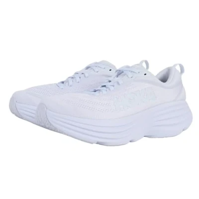 Image of HOKA Bondi 8 Neutral running shoes, Men&#039;s, Size: 10, White Textile/synthetics