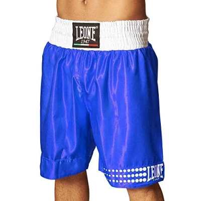 Image of LEONE 1947, Boxing Shorts, Unisex Adult, Blue, XXL, AB737