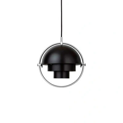 Image of GUBI Multi Lite pendant light, Ø 27 cm, chrome/black