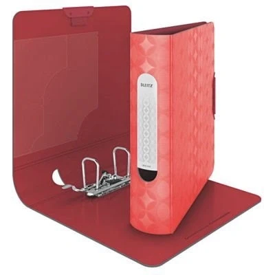 Image of Leitz Lever Arch File, Retro Chic Range, 8 cm Width, 11330020 A4, Neon Pink