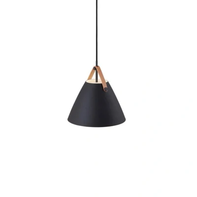 Image of DFTP by Nordlux Strap hanging light in black, Ø 27 cm