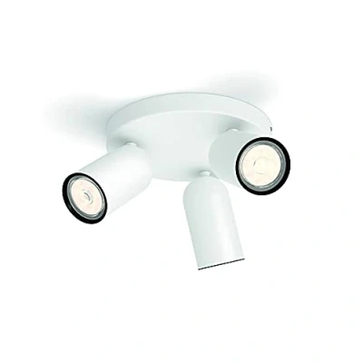 Image of Philips MyLiving 5058331pn GU10 White Point Of Illumination Light (White, Metal, GU10, 3 Bulb (S), 10 W, 8.2 mm