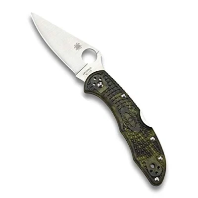 Image of Spyderco, Inc. 9000685 Delica 4 Folding Knife, Zome Green