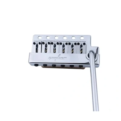Image of guyker Guitar Tremolo Bridge String Spacing 10.8MM with Copper Saddle and Block &amp; Spring Claw, Pop In Vibrato Bar, Complete Install Kit Chrome