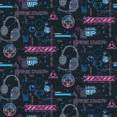 Image of Arthouse Gamer Pink Wallpaper 925107 Childrens Kids Gaming Glitch