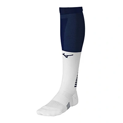 Image of Mizuno Diamond Elite Otc Sock, Navy/White, Medium