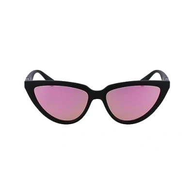 Image of Calvin Klein Jeans Sunglasses, Women&#039;s, Size: 56, Matte black