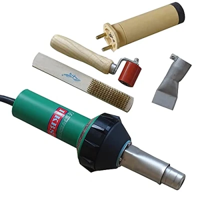 Image of 230V 1600W Hot Air Welding Gun with 40mm Silicone Pressure Roller &amp; Weld Nozzle for Trac S Plastic Welder 5.0