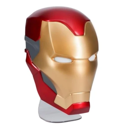 Image of Paladone Marvel Iron Man Mask Light Officially Licensed Disney Merchandise Novelty USB &amp; Battery Powered Desk Lamp Wall Mountable Avengers Tony Stark Table
