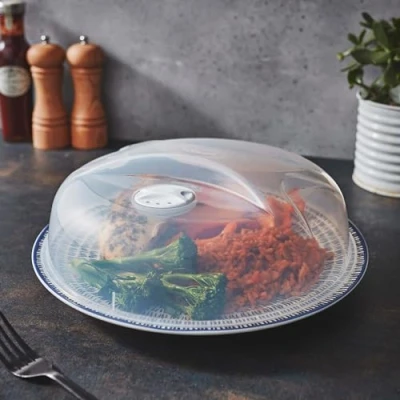 Image of Wham Cuisine 30cm Microwave Cover Clear