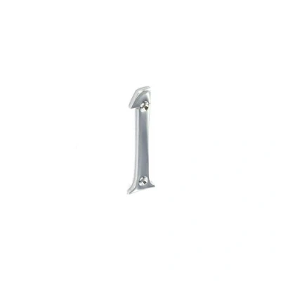 Image of Number 1 / One Chrome House Door Numeral â“ 2 51mm