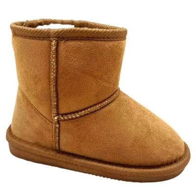 Image of KIDS GIRLS CHILDREN WARM WINTER ANKLE FUR LINED GRIP SOLE SNUGG SHOES BOOTS