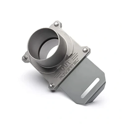 Image of POWERTEC 70325 Blast Gate 2 1/2 Inch, w/Anti Clog and Air Leak Seal for Dust Collection