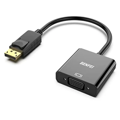 Image of BENFEI DisplayPort to VGA, Gold Plated DP VGA Adapter (Male Female) Compatible for Lenovo, Dell, HP, ASUS