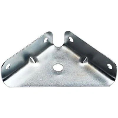 Image of Merriway BH05149 (4 Pcs) Corner Brace Bracket Plates, BZP 50mm x Pack of 4 Pieces