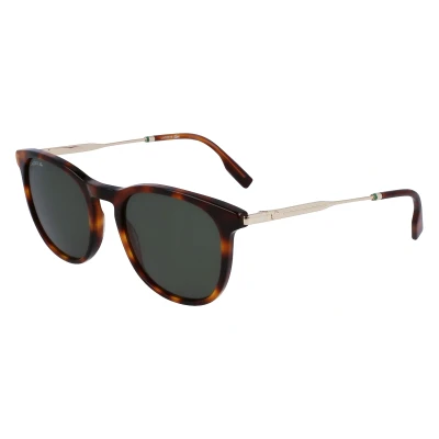 Image of Lacoste Men&#039;s Sunglasses L994S Havana with Solid Green Lens