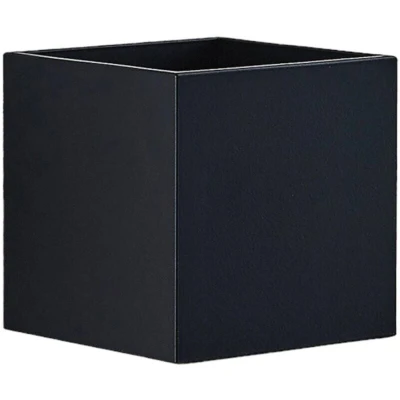 Image of Lindby Mirza aluminium wall light, round, black