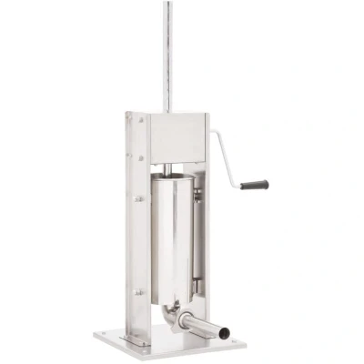Image of vidaXL Manual Sausage Stuffer Silver 5 L Stainless Steel
