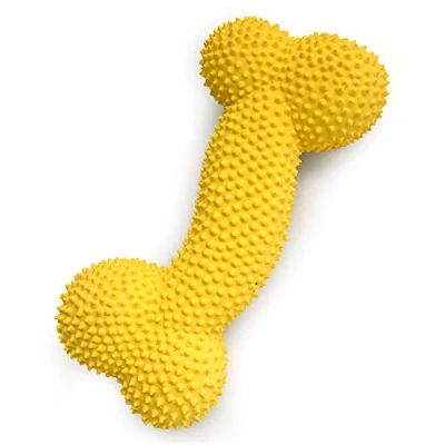 Image of Petper Cw 0096EU Dog Toy Squeaky Latex Puppy Spiny Bone For Playing &amp; Training