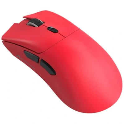 Image of ATTACK SHARK R1 59g SUPERLIGHT Mouse, PixArt PAW3311 Gaming Sensor, BT/2.4G Wireless/Wired 6 Adjustable DPI up to 18000, 65 Hrs Battery, G502, Office Mice for Win11/Xbox/PS/Mac (Red)