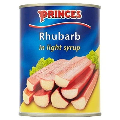 Image of Princes Rhubarb in Light Syrup (540g) Pack of 2